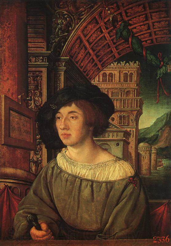 HOLBEIN, Ambrosius Portrait of a Young Man sf Spain oil painting art
